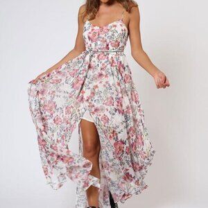 NWT Religion Ethereal Light Print Maxi Dress Sz-8